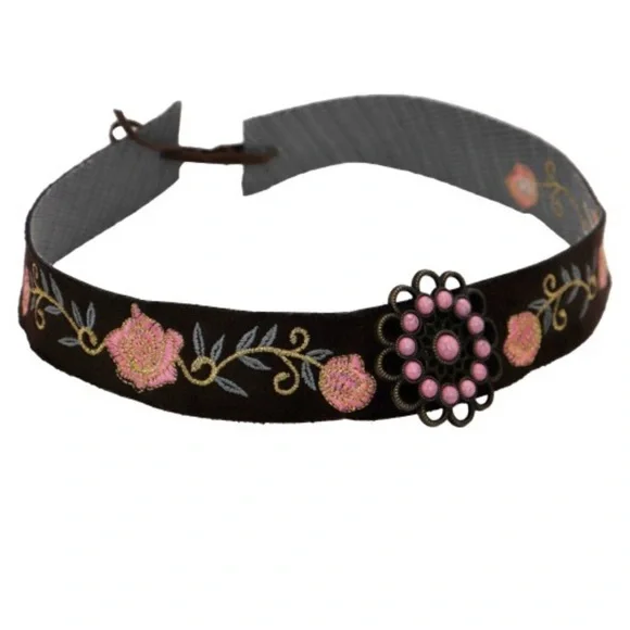 Western Concho Hat with Belt Trim